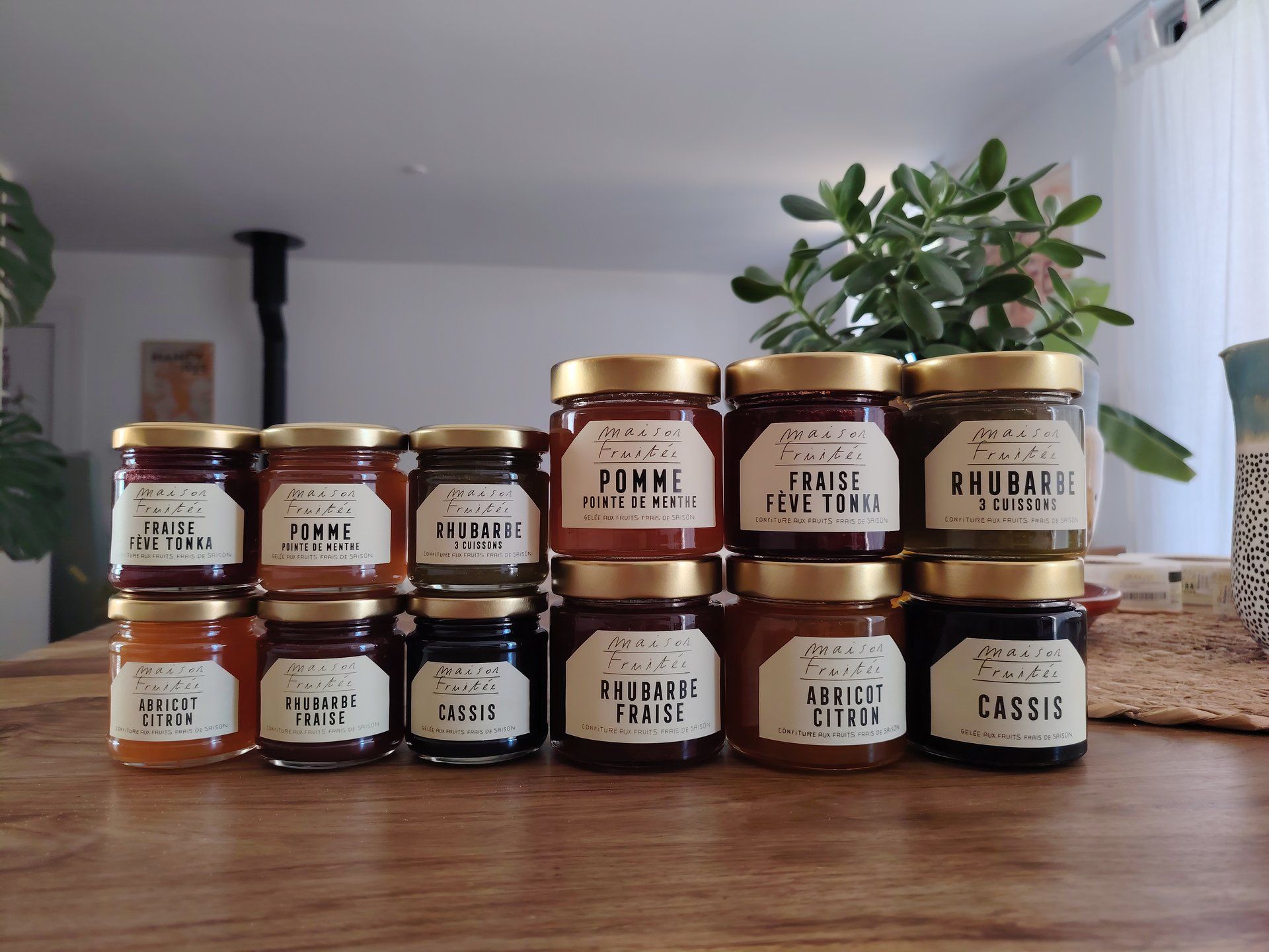 La gamme de confitures Maison Fruitée